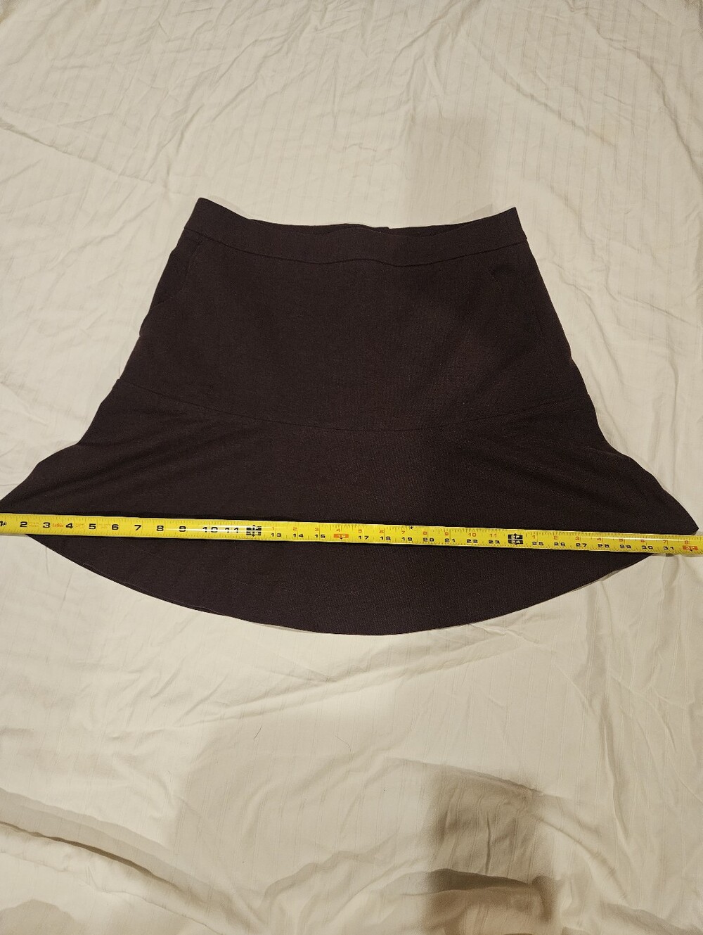 Women’s Dark Plum A-Line Skirt With Pockets